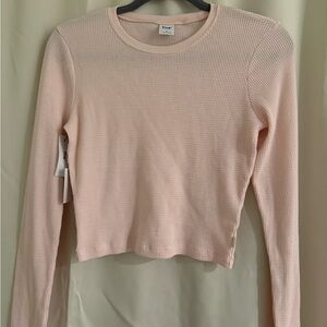 TNA Soft Pink Long Sleeve Tee